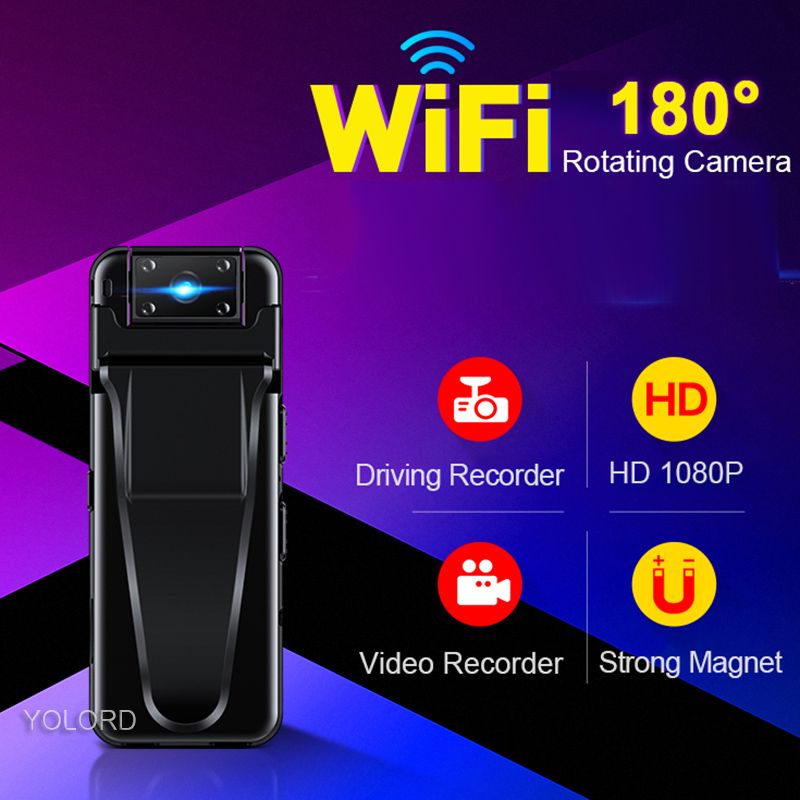 18MP 1080P 15hrs Long Recording Portable 180 Rotaing Voice