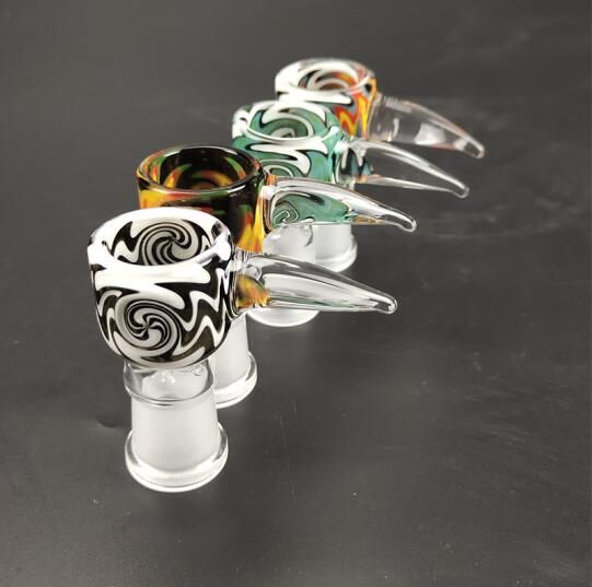 ful Thick Dragon Claw Glass Bowl Male Or Female 14.4mm 18.8mm Joint