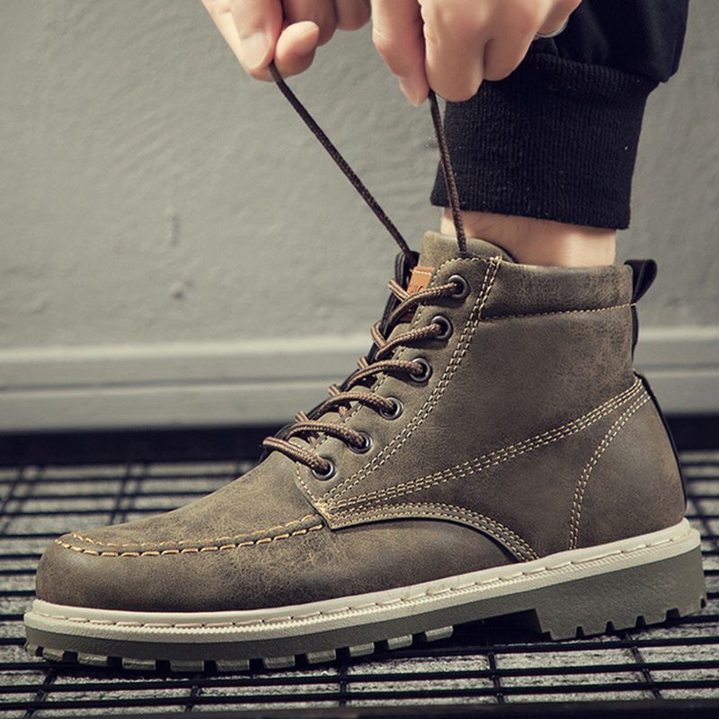 Melhor Outono Inverno Adiantado Botas Homens Calçados Legal Homens Botas  Fashion Street Masculino Calçado Individual Tornozelo Sapatos De Couro A  $154,24 | DHgate.Com