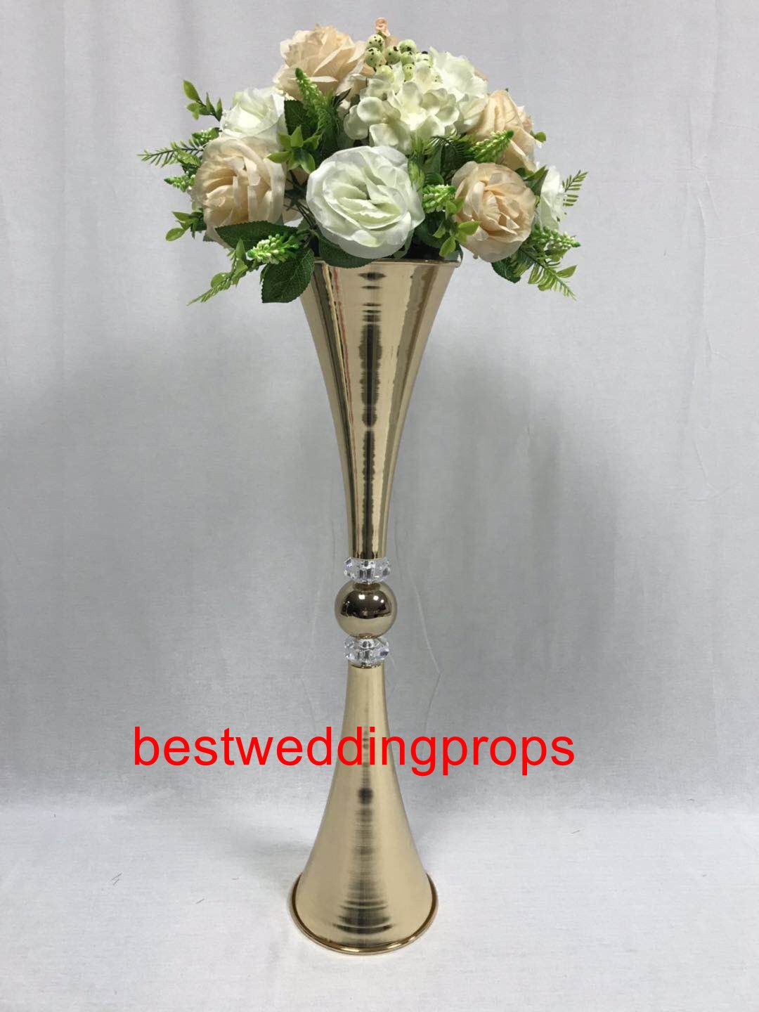 New Desinge Tall Crystal Acrylic Flower Stand Flower Vase Table