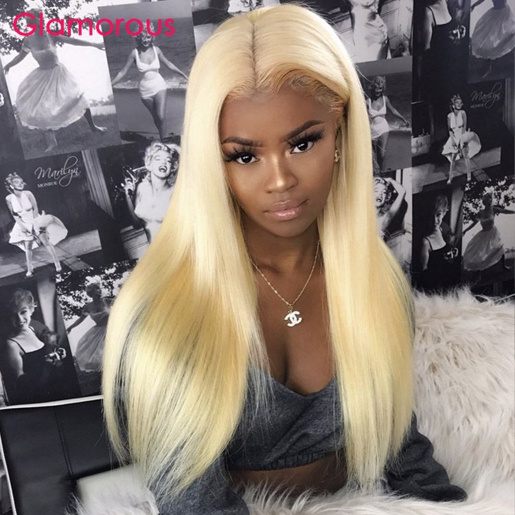 Full Lace Wig Human Hair 613 Blonde Wigs Brazilian Peruvian