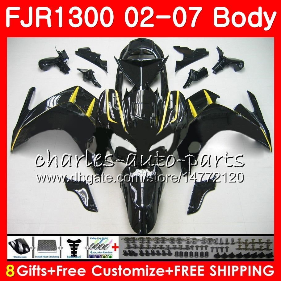 Fairing Bolt Kit CNC Complete Bodywork Kit Windshield Screws For Yamaha FJR1300 FJR 1300 2003 2004 2005