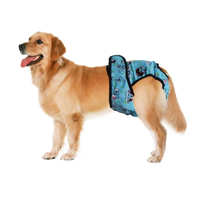 Yujum El Perro Mascota Cachorro sólido Pantalones fisiológicos Reutilizable Sanitaria Band de la Ropa Interior del Vientre de algodón del pañal 