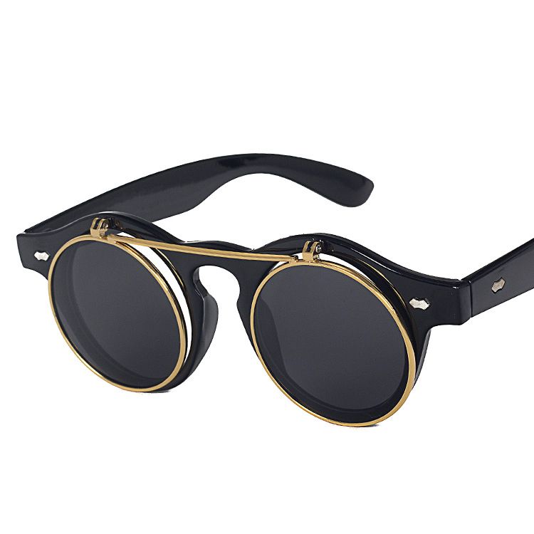 Vintage Uomo Donna Nero Occhiali Da Sole Economici Rotondi Occhiali Di  Plastica Stile Steampunk Flip Up Occhiali Da Sole Punk Occhiali Da Sole Da  3,25 € | DHgate Italy