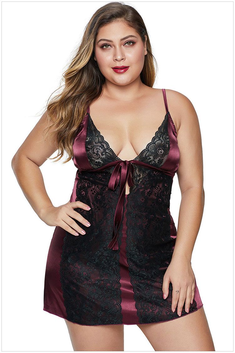 XL XXL XXXL 5XL Plus Size Satin Chemise picture