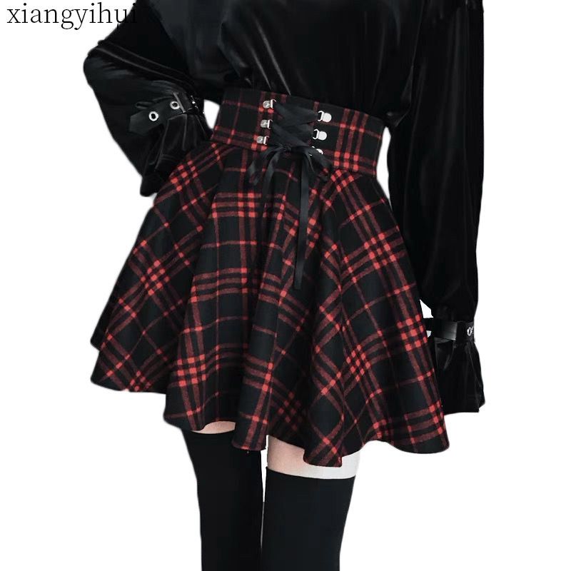 red lolita skirt