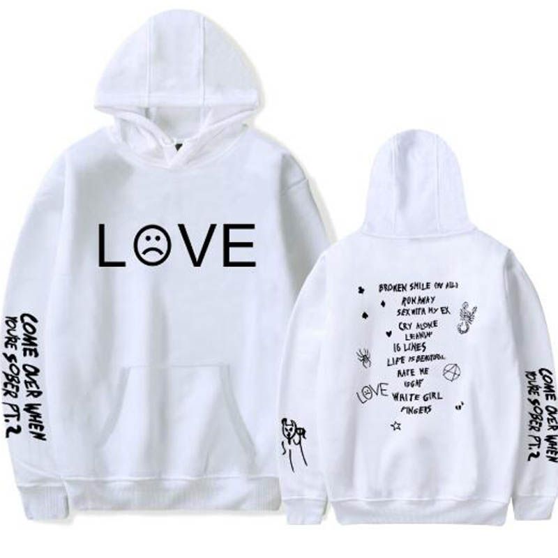 2019 Nueva Venta Sudadera Lil Peep Love Mujeres / Hombres Ropa de Primavera