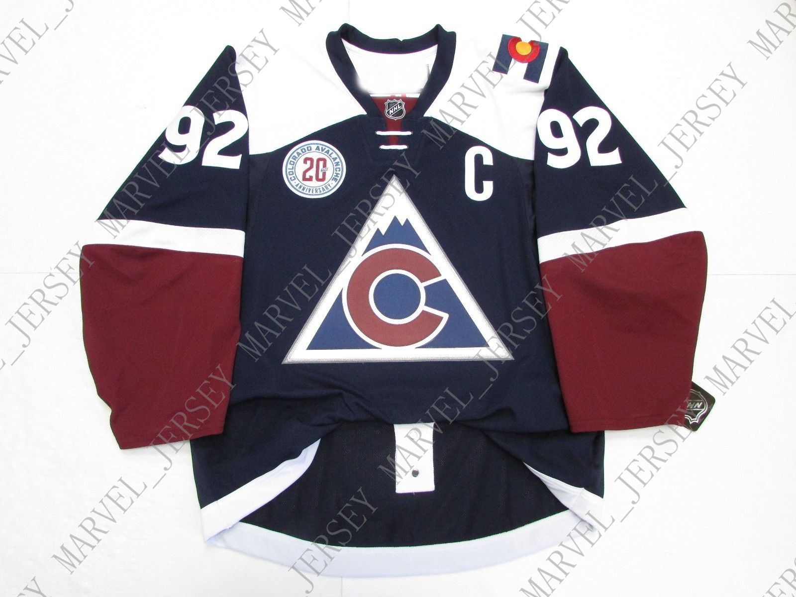 colorado avalanche 20th anniversary jersey
