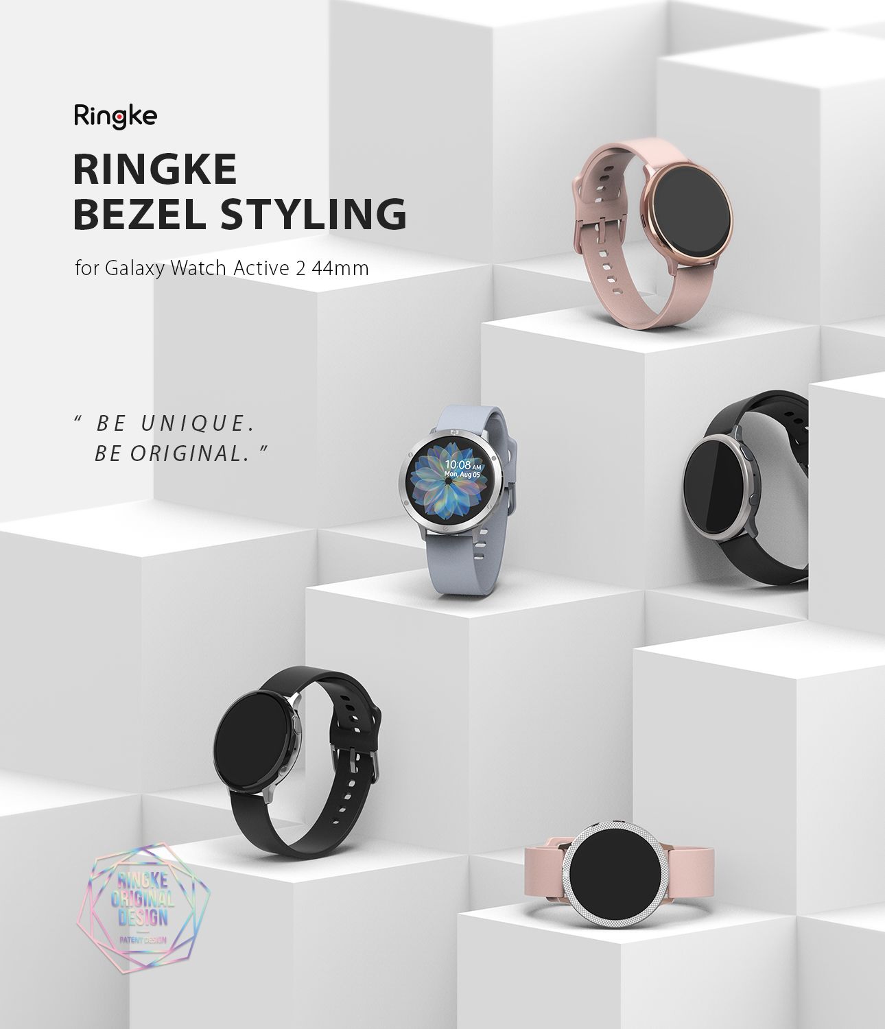 Ringke Bezel Styling Cover For Galaxy Watch Active 2 44mm Only Case Bezel Ring Adhesive Accessory Stainless Steel Sports Watch Iwatch Cases From Ringke 8 04 Dhgate Com