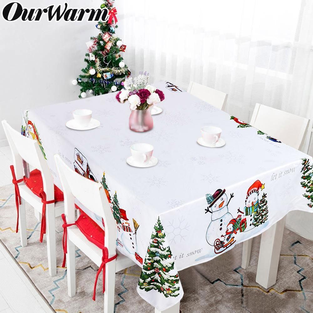 Linens & Textiles Table Cover Christmas Xmas Decoration Round 47" Novel