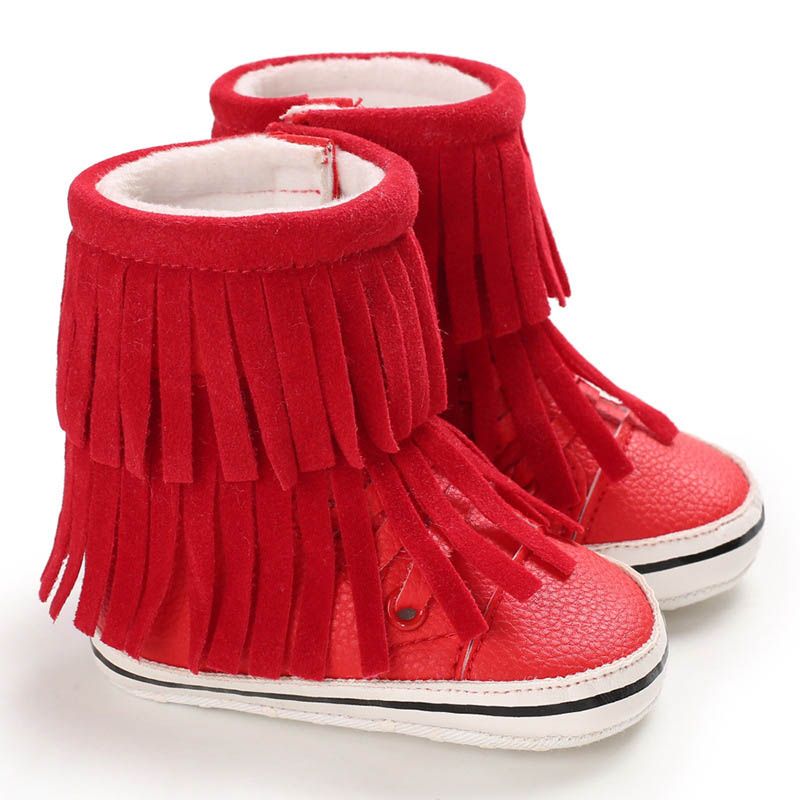 infant red boots