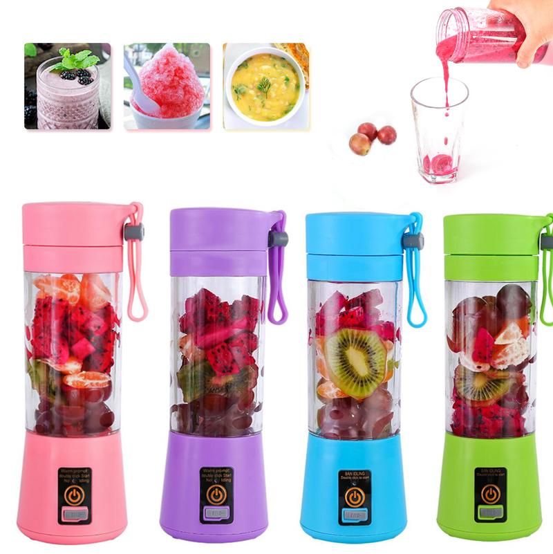2020 New 380ml Portable Blender Juicing Cup USB Electric Fruit Juicer