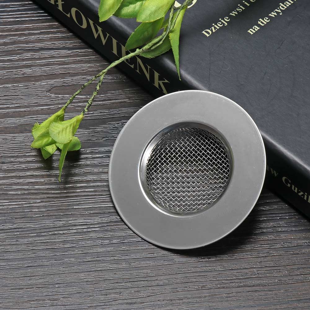 1pc Stainless Steel Bathtub Hair Catcher Stopper, Shower Drain Hole Filter  With Handle, Metal Sink Strainer, Floor Drain For Kitchen