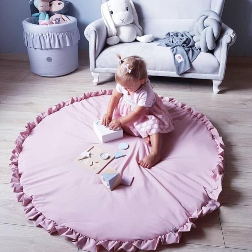 Satin Al Yuvarlak Kati Dantel Oyun Mat Tirmanma Paspas Bebek Odasi Hali Paspas Cocuk Odasi Dekoratif Hali Tarama Tl154 32 Dhgate Comda