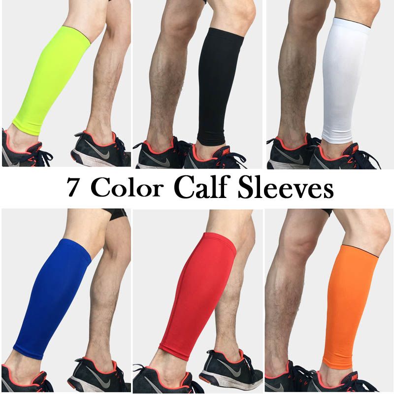 Calf Leg Compression Sleeve with Indoor Stationary Bike Sweat Catcher Strap