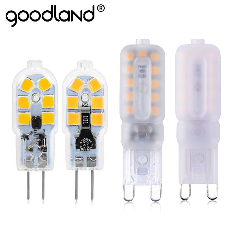 220V DC Halogen Replace Lamps Bulb Bulb Bulbs LED Lamp G9 12V G9 3W 5W Gu10 Led AC Chandelier Quality LED Spotlight High G4 SMD2835 Lighting Led Mini kZPXiu
