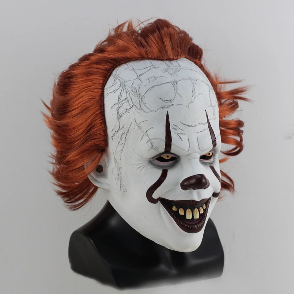Joker Pennywise Mask Stephen King It Chapter Two 2 Cosplay Latex Scary Prop UK