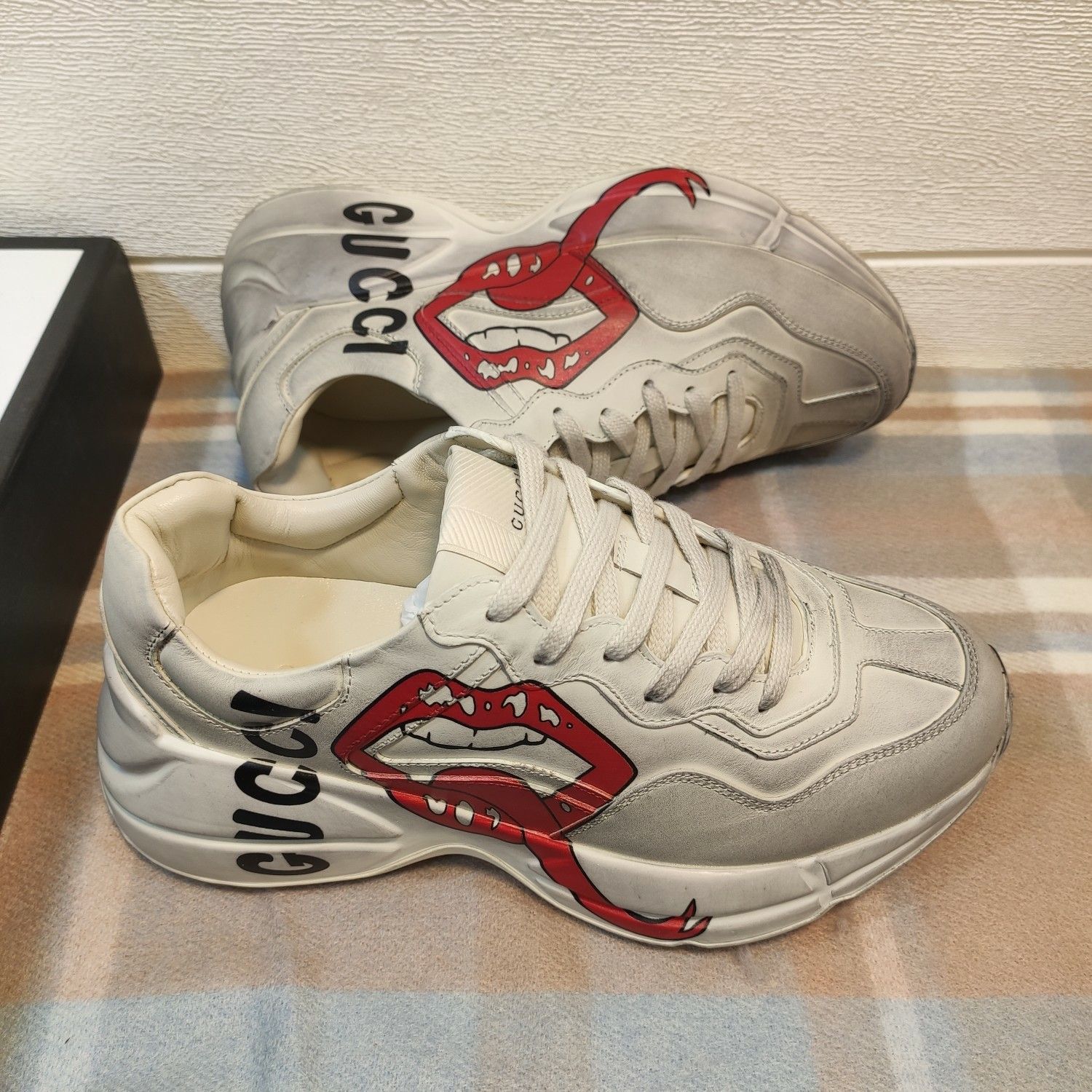 rhyton sneaker with mouth print price