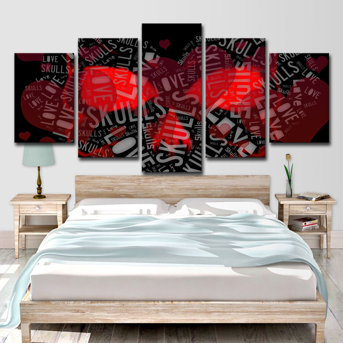 Compre 5 Unidades Arte De La Lona Pintura Hd Imprimir Habitacion