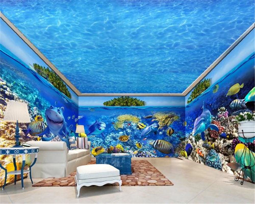 3d Wallpaper Summer Cool Underwater World Whole House Custom Mural Background Wall Living Room Bedroom Wallcovering 3d Wallpaper Summer Cool Underwater World Whole House Custom Mural Background Wall Living Room Bedroom Wallcovering