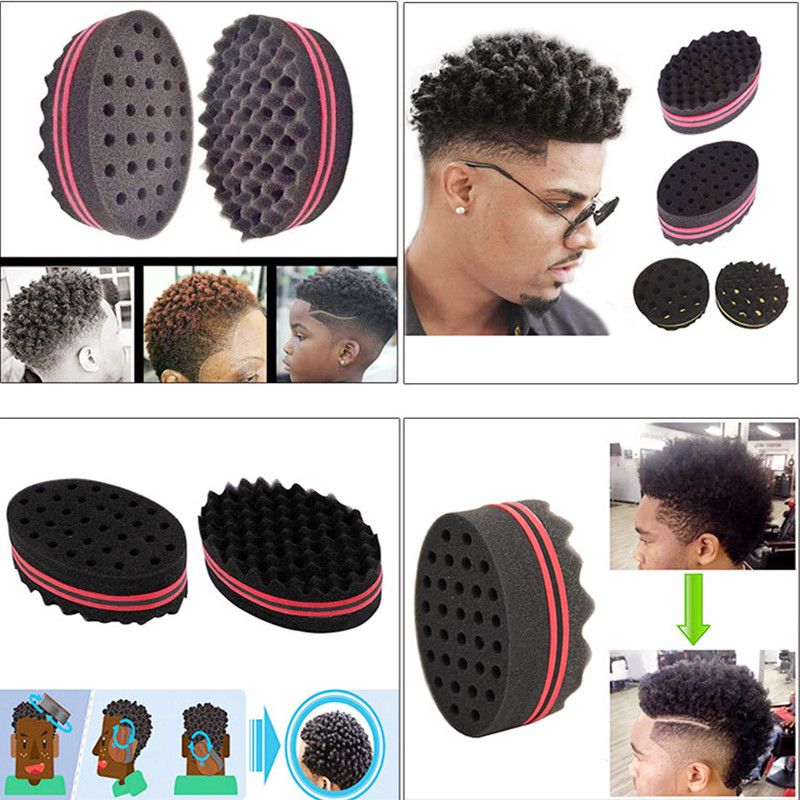 Double Sided Wave-shaped Sponge Brushes Multi-holes Side Braid Twist Hair Curl Wave Brush Styling Tools Bun Maker Double Sided Wave-shaped Sponge Brushes Multi-holes Side Braid Twist Hair Curl Wave Brush Styling Tools Bun Maker