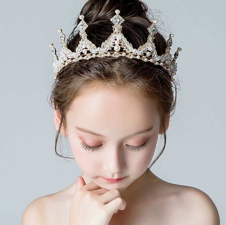 Beauty Gold Flowers Girls Head Pieces Flower Girls Head Pieces Girls