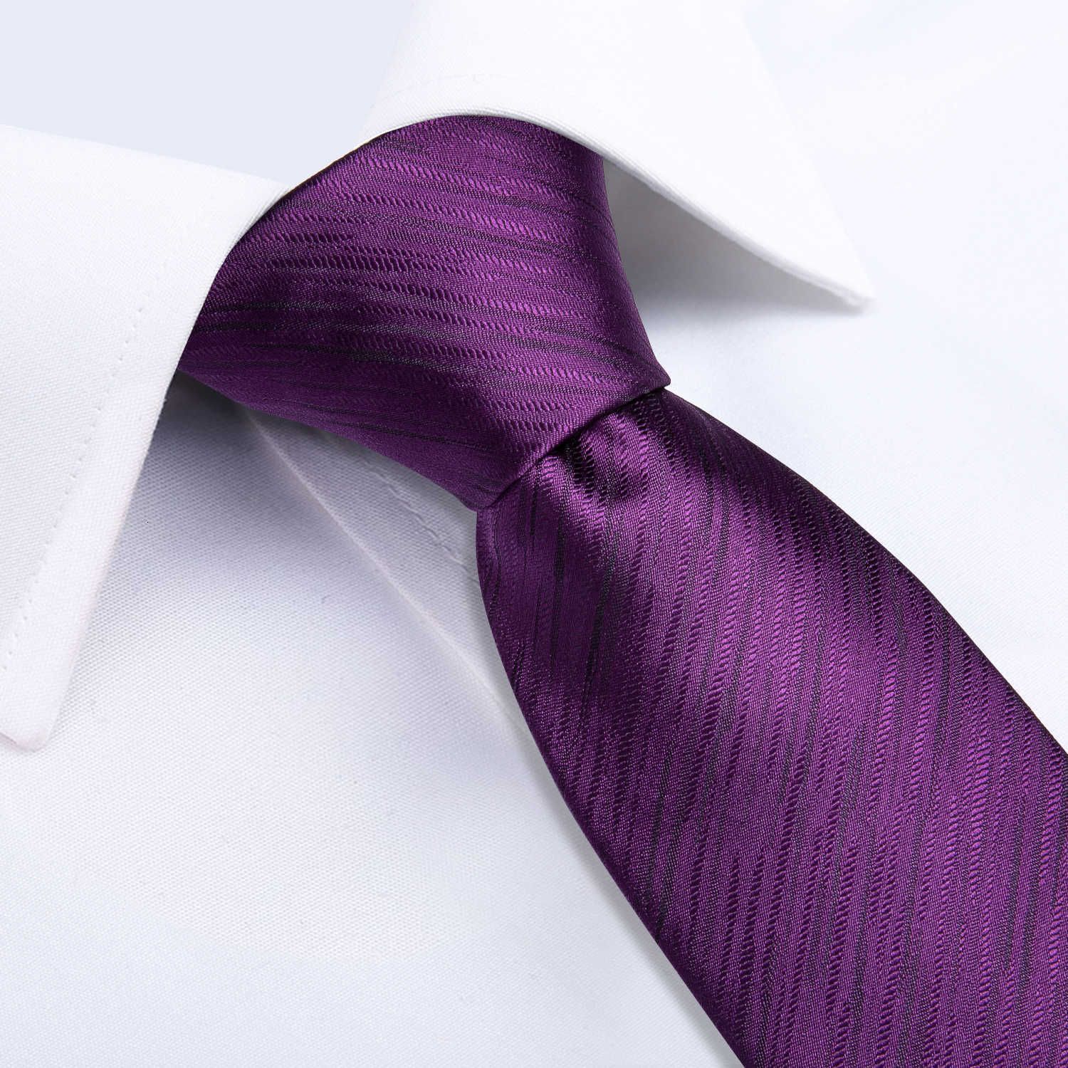 Mens Purple Silky Satin Tie Handkerchief Or Cufflinks Or Full Set Wedding Work