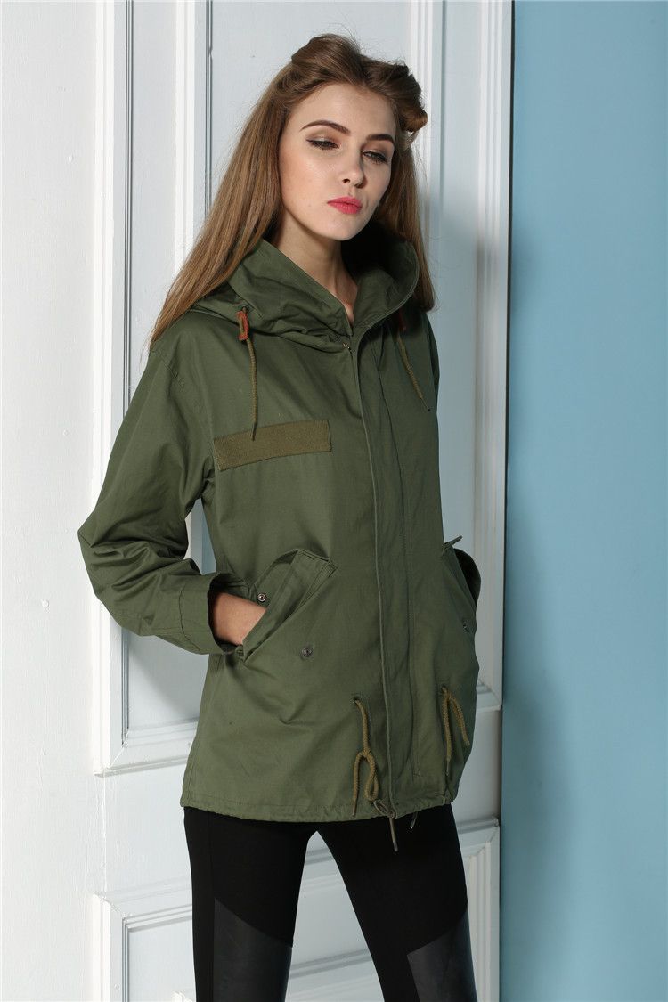 jaqueta de lona feminina