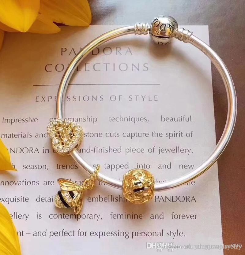 honeycomb pandora charm