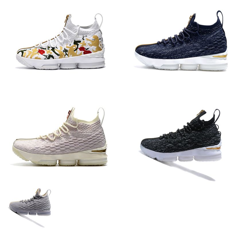 lebron 15 low cut white