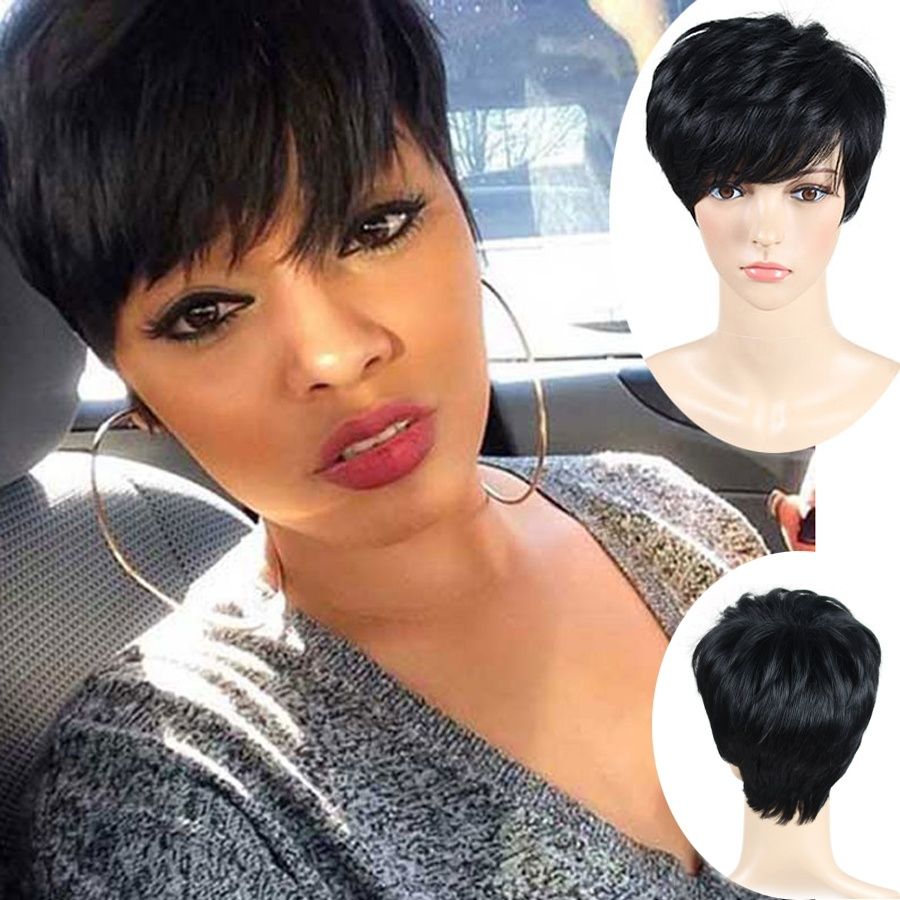 perruque courte femme afro