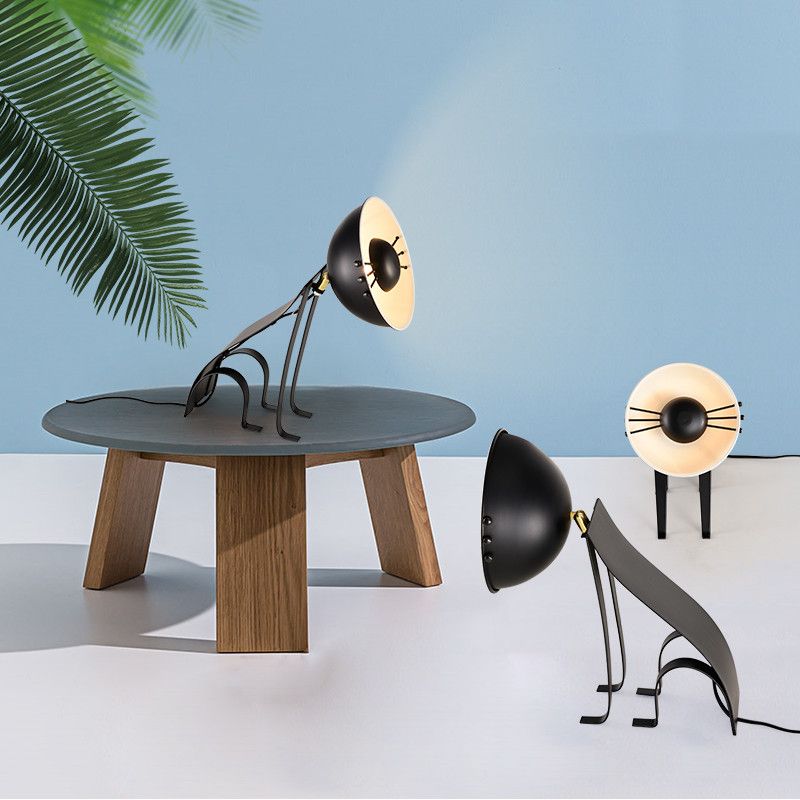 2020 Modern Metal Black Dynamic Cat Table Lamp Home ...