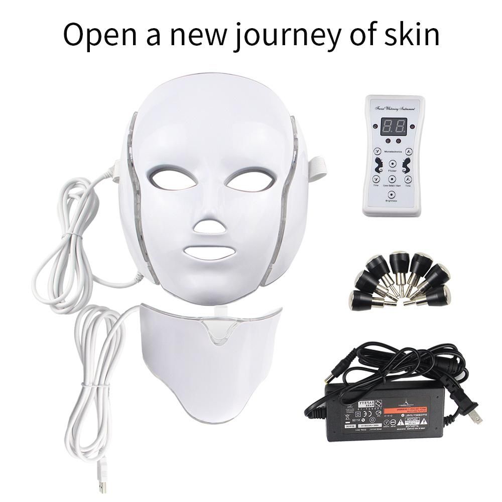New Version PDT Light Therapy LED Facial Mask With 7 Photon Colors For