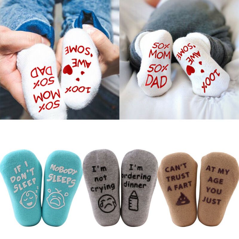 funny baby socks