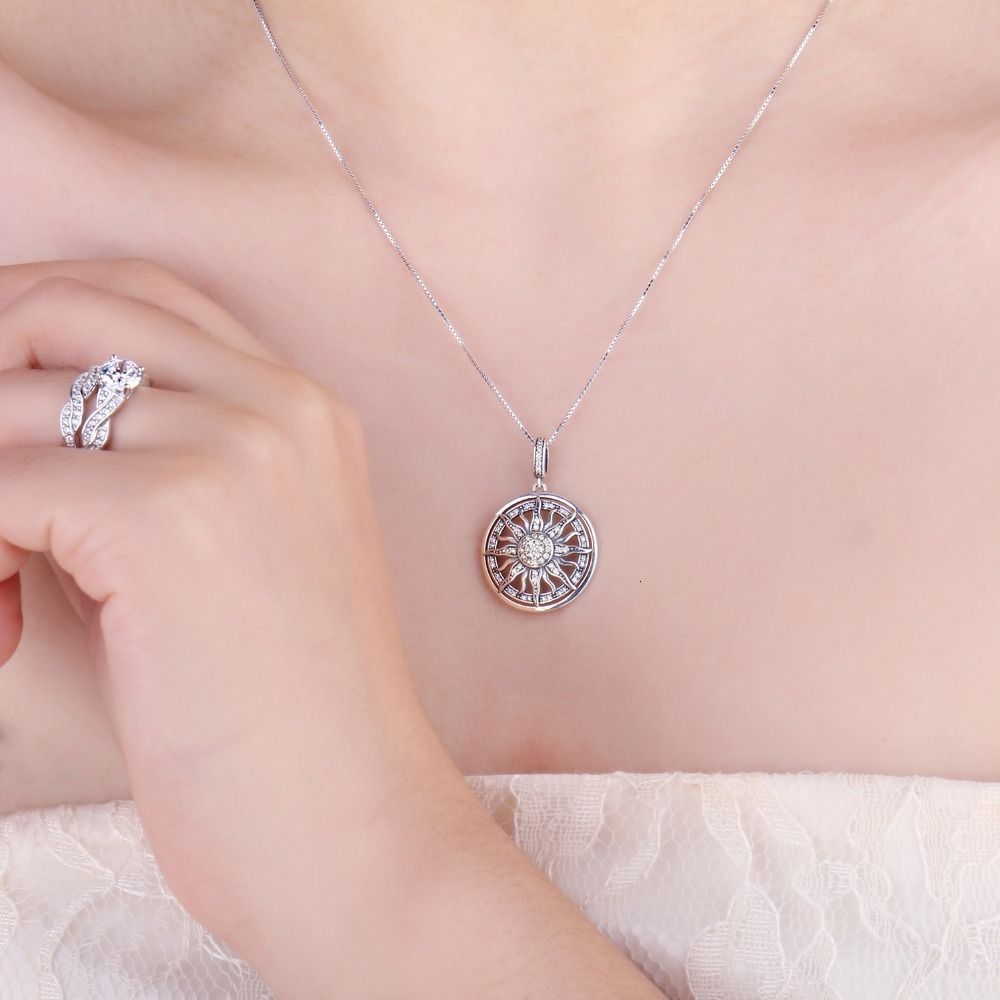 Women/'s 925 sterling silver small crystal star Pendant Necklace jewelry Charms!