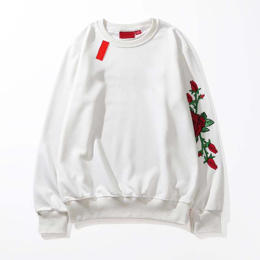 Men Designer Brand Suprême Hoodie New Autumn Winter Thin Quality Sweater  Classic Rose Logo Embroidery Pullover Street Hip Hop Loose Sweater From  Oudeni521, $34.54 | DHgate.Com