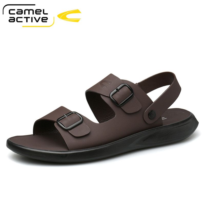 Compre Sandálias Camelo Sapatos Ativos Verão Fivela Fivela Homens Homens  Genuínos Homens De Couro De Vaca Moda Homem Praia Barato | Entrega Rápida E  Qualidade | Pt.Dhgate