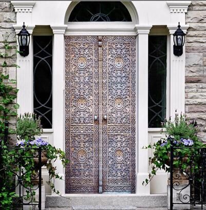 Diy Door Mural Wall Sticker 3d Golden Gate Church Door Wallpaper