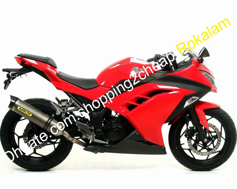 Ninja EX300 Fairing Fit For Kawasaki EX300R ZX300 ZX EX 300 Red Black