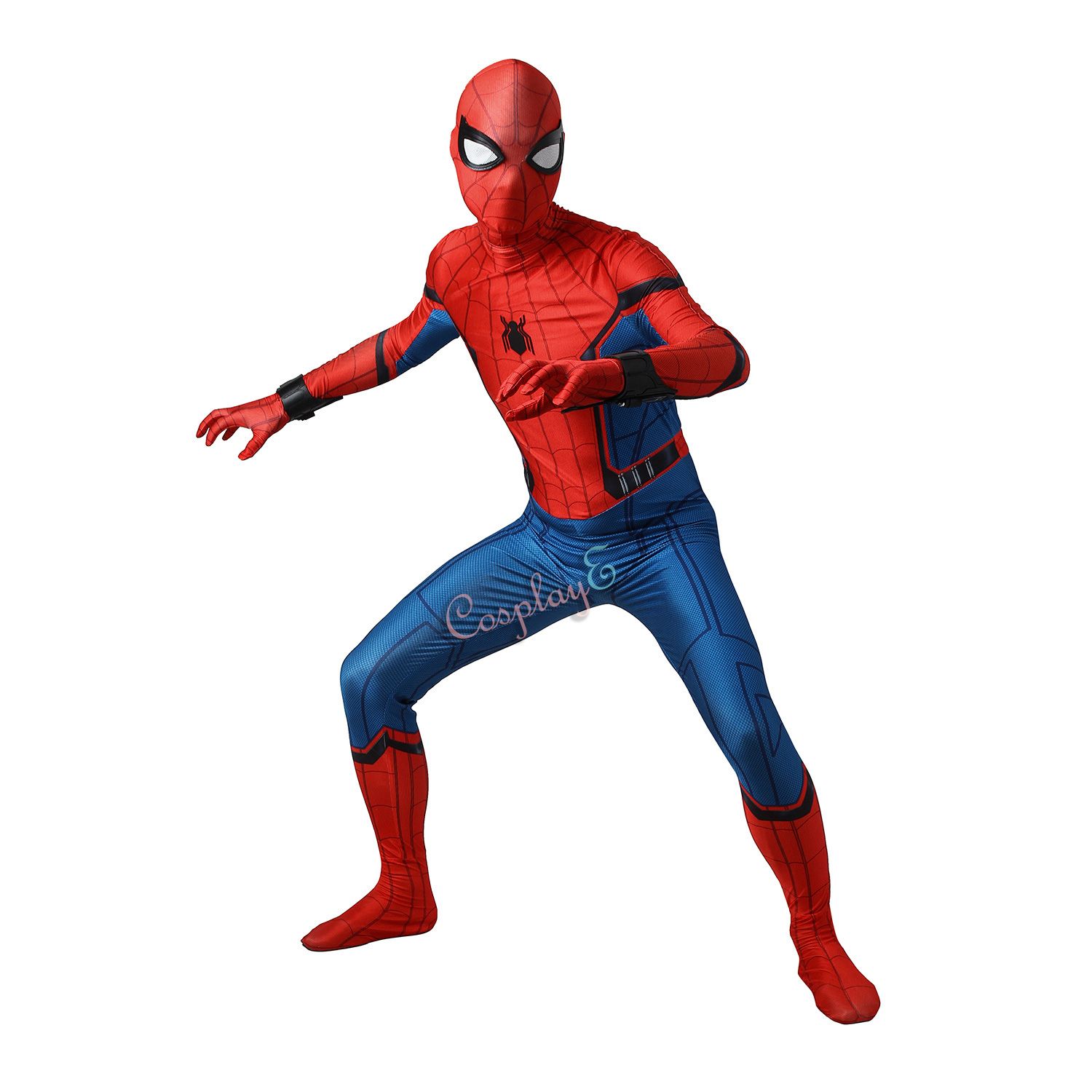 El hombre araña del traje de Spider-Man: Homecoming Cosplay Peter Parker  conjunto completo Shade 3D Spandex Cuerpo entero de Halloween