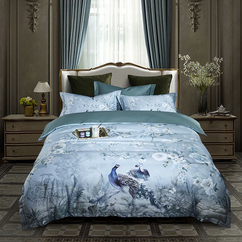 peacock bedding
