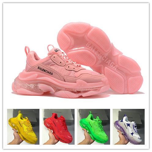 Order Balenciaga Triple S Trainers Jaune Fluo shoes yeezy su