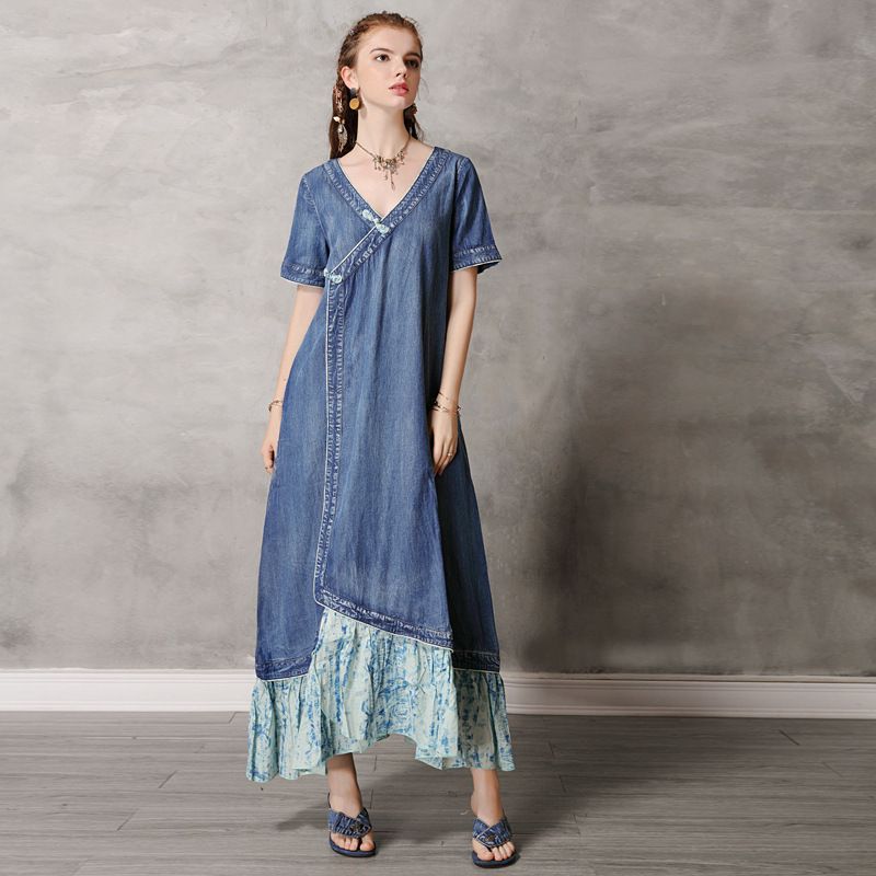 designer denim dress