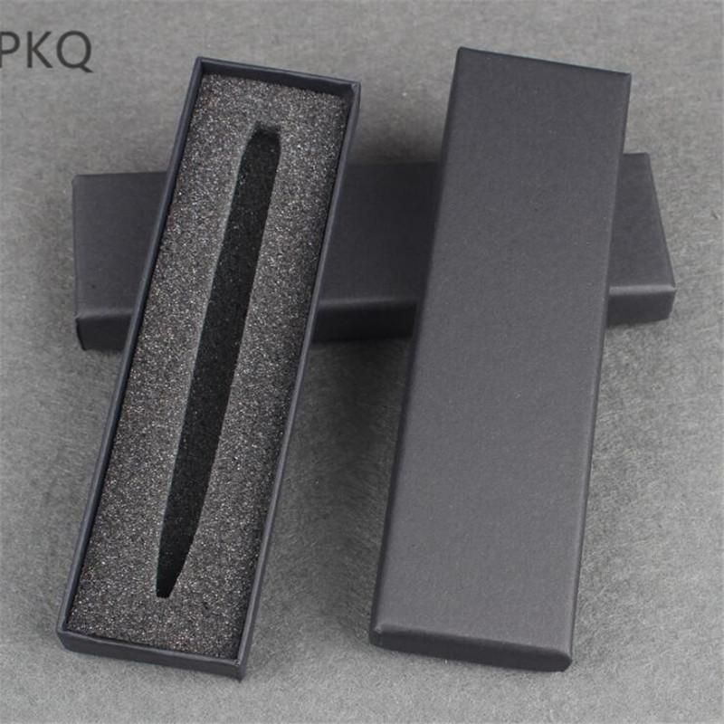 High Quality Black Kraft Paper Boxes Thicken Pencil Box Blank Pen