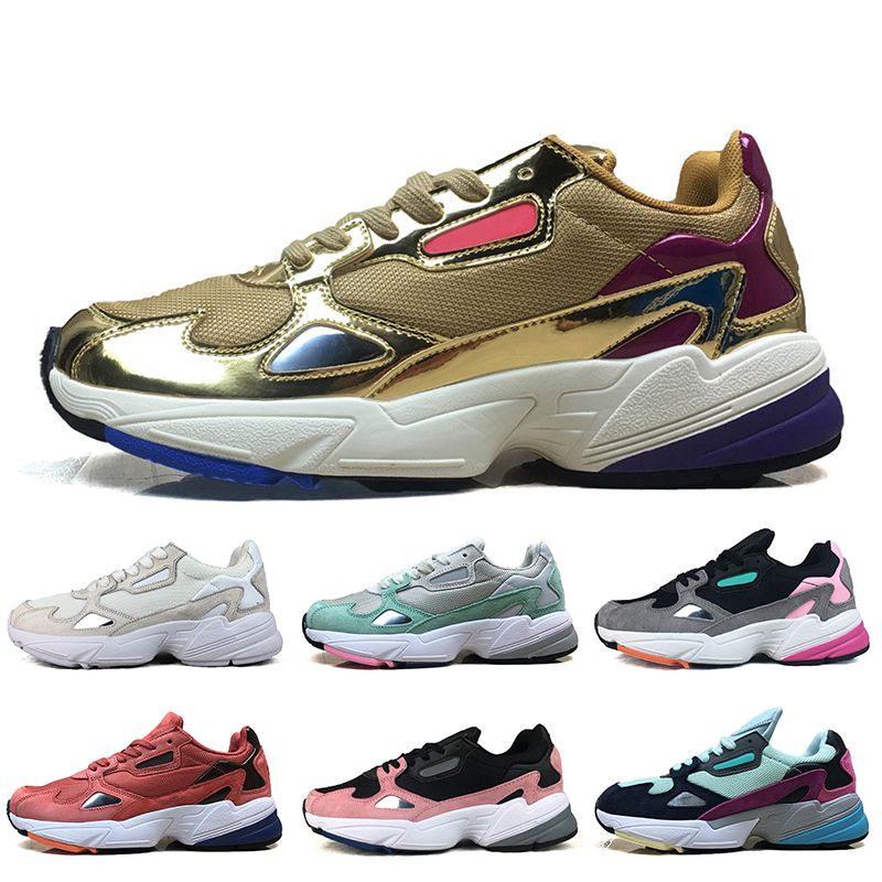 navy and gold trainers