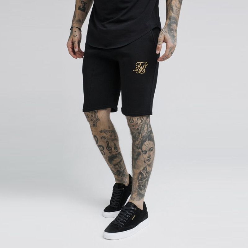 Hombres corredores Sik seda cortos de deporte Sik los pantalones cortos de entrenamiento de