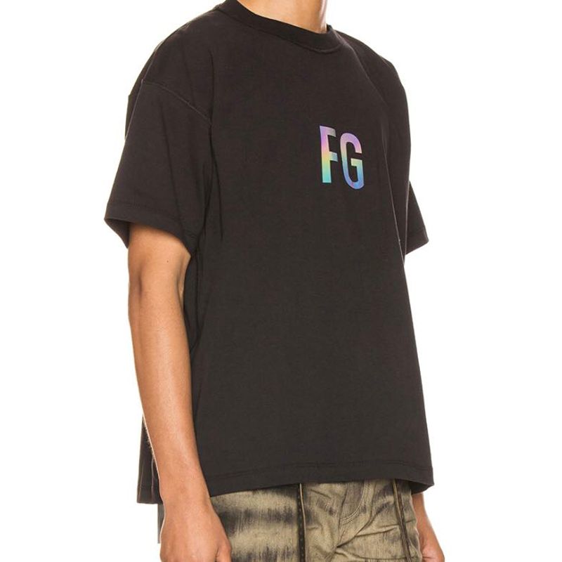 2019 Hip Hop Union Los X Fear Of God FOG FG 3M Reflective T Shirt 