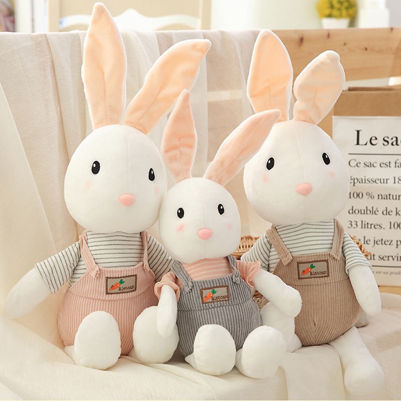 soft toy bunny with long ears