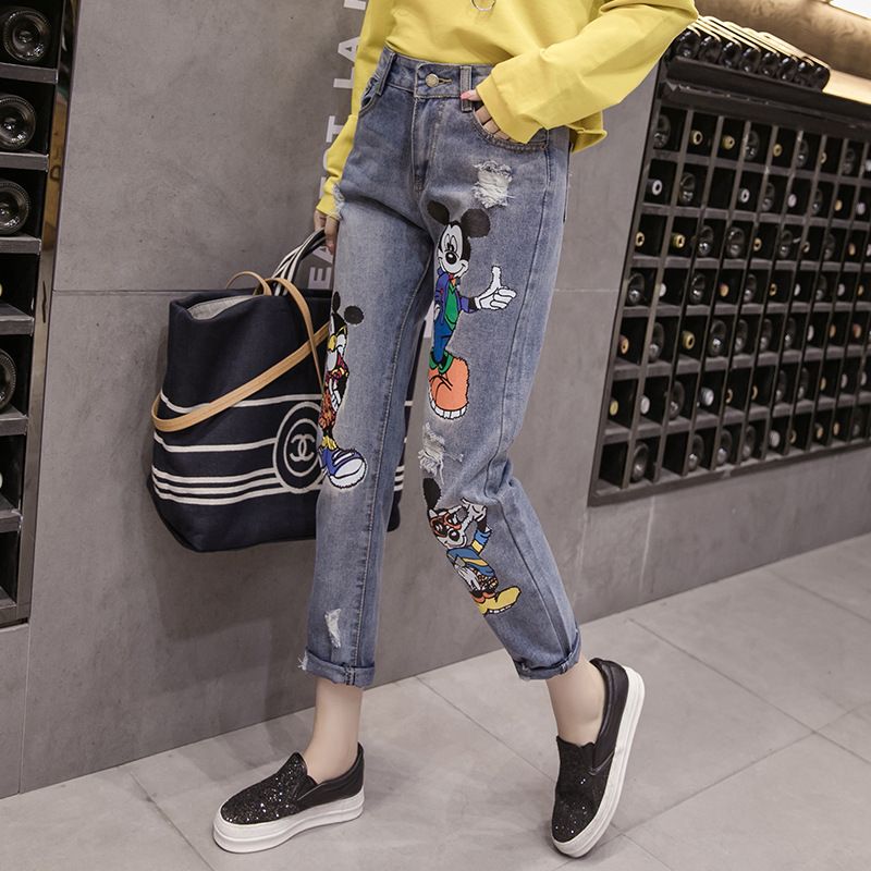 printed jeans for womens online
