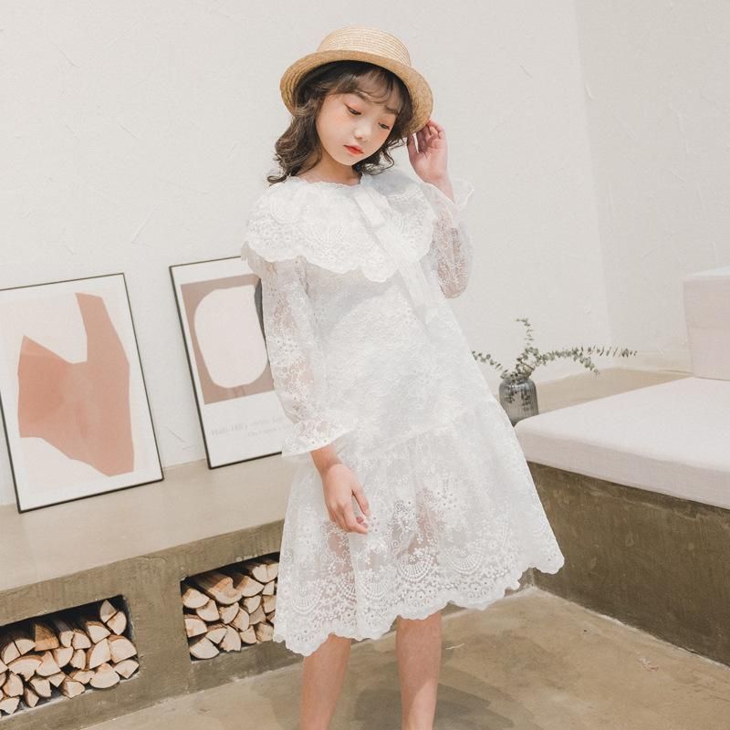 white lace dress for teenage girl